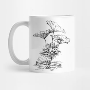 Lotus flower print Mug